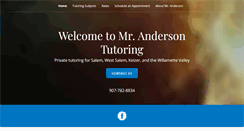 Desktop Screenshot of mrandersontutoring.com